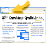 Desktop QwikLinks Version 1.0 Screen Shot